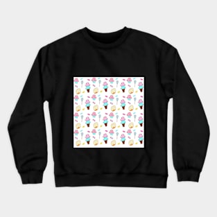 Cute Pastel Ice Cream Cone Candy Lollipop Cupcake Donut Crewneck Sweatshirt